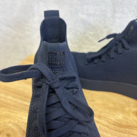FitFlop Rally High Top Sneaker Midnight Navy Blue Women’s Size 7.5 - Picture 8 of 11